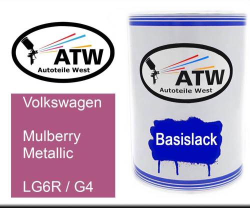 Volkswagen, Mulberry Metallic, LG6R / G4: 500ml Lackdose, von ATW Autoteile West.